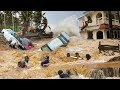 Terrifying Footage Of Devastating Flooding Due To Record Monsoon Rains In India