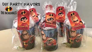 The Incredibles party favors | kids birthday