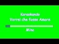 Karaoke Italiano - Vorrei che fosse Amore - Mina ( Testo )