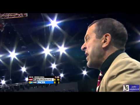 Judo 2014 Grand Prix Budapest: Borodavko (LAT) - Pacek (SWE) [-100kg] bronze