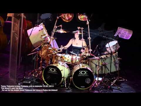 Fly me to the Moon - Mike Terrana on vocal & Tarja Turunen on drums