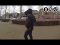Overvaller faalt voor het oog van de camera