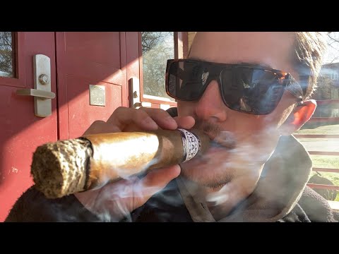 Smoking a Comically Large Cigar for the First Time (300k Sub Special)