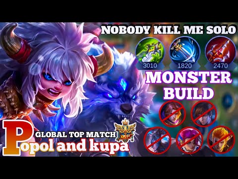 43 KILL + MANIAC!! TRY ONE TIME POPOL AND KUPA BUILD MLBB | SOLO RANK PUSH | MOBILE LEGENDS GAMEPLAY