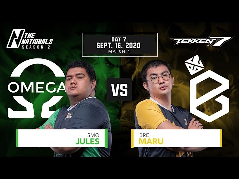 In the Wall Gods' favor | SMO.Jules vs BRE.Maru |  | The Nationals Season 2 Tekken 7 Day 7 Pt. 1