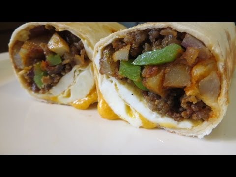 Big Country Breakfast Burrito - Breakfast Burrito Recipe