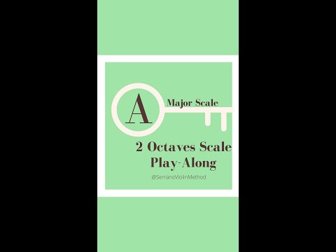 A Major Play-Along #Violin #Scale 🎻 2 Octaves #LearnViolin #Violinist