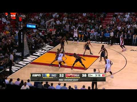 2014.11.12 Miami Heat vs Indiana Pacers Dwyane Wade Full Highlights (ESPN Feed), 20 pts