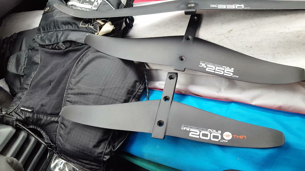 Starboard foil rear wing 200 cm2 thin -2° Slalom / Speed | First Impressions | Jonathan Reinke