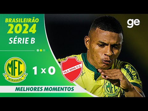 Gols e lances de Mirassol x Vila Nova-GO