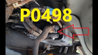 dtc p0498 - қате кодын түсіндіру
