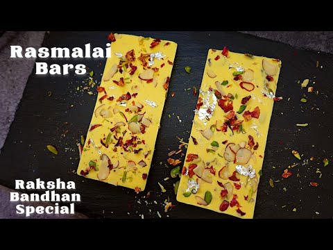 Rasmalai Chocolate | Homemade Chocolate bars | homemade white chocolate bars | Raksha bandhan sweets