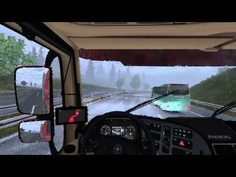 Euro Truck Simulator 2 Mercedes Actros Leipzig - Rostock