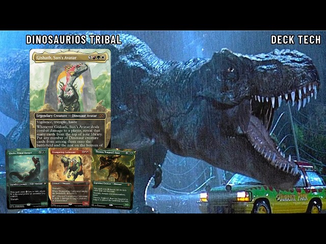 Vídeo relacionado con Epic Dinosaur Tribal TCG - Tapete de juego de bestia prehistórica para MTG, almohadilla de batalla de mesa con parte superior cosida de alta calidad y base de goma antideslizante, 24 x 14 pulgadas