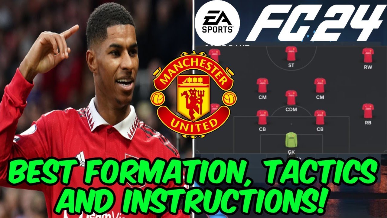 EA FC 24 - BEST MANCHESTER UNITED Formation, Tactics and Instructions