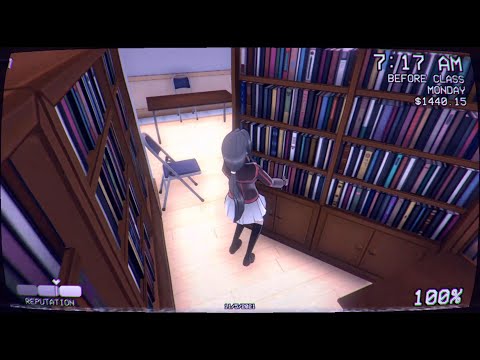 BEAT THE BOOKWORM | Yandere Simulator 1980's Mode - Eliminating the Third Rival (Honami Hodoshima)