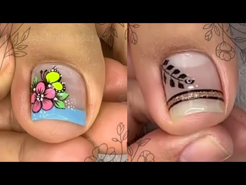 2 DISEÑOS de UÑAS para ENBELLECER tus PIES 👣😍