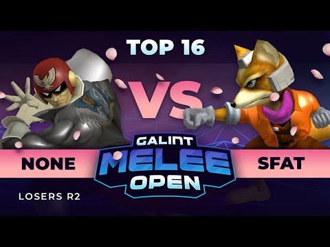 Galint Melee Open: Spring Edition - n0ne (Captain Falcon) vs SFAT (Fox) - Top 16 Losers Round 2