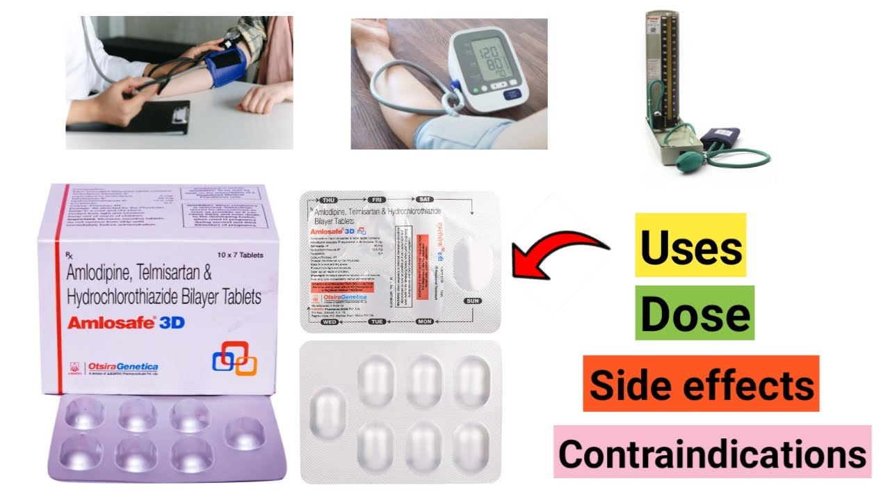 Amlosafe 3d uses dose side effects in hindi