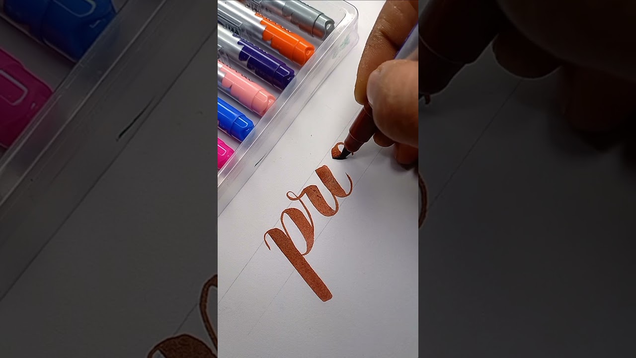 'pride' brush pen calligraphy.