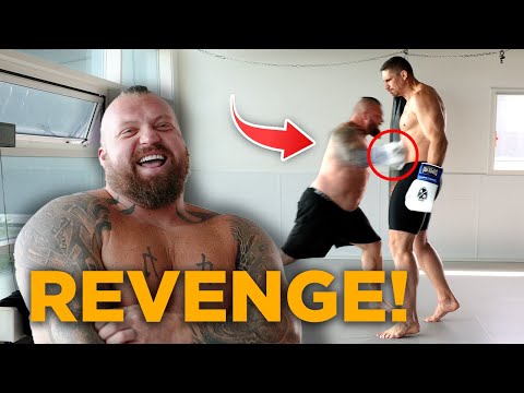 Worlds Strongest Man VS Kickboxing Worldchampion - Iron Gut Challenge with Eddie Hall
