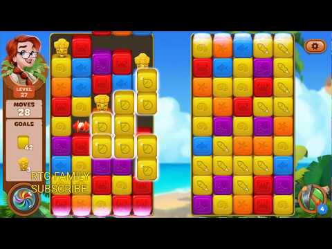 Lost island match 3 blast adventure level 27 MYSTERY ISLAND HD 1080P