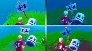 visit the furthest north south east and west points of the island fortnite - fortnite season 8 week 2 challenges visit north south east and west