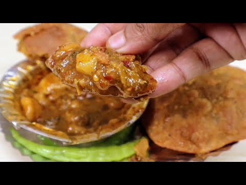 Bedmi Puri (Spicy Fried Bread) with Potato Stuffing