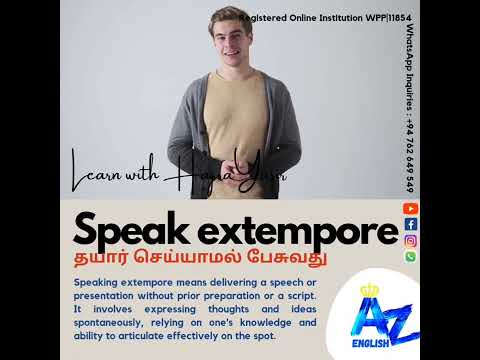 AZ English Tonguelish Daliy Updates | தமிழ் விளக்கத்துடன்