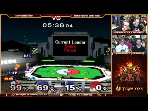 KoC 4 - P4K EMP | Armada & Mew2King Vs. Crs MacD & Fiction - SSBM Doubles Grand Finals - Melee