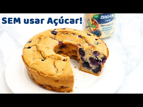 Bolo de Uvas Colorido sem Açúcar: Receita ZERO-CAL