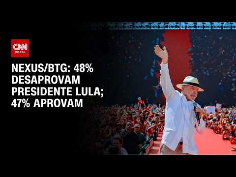 Pesquisa eleitoral: Lula é desaprovado por 48% e aprovado por 47% | CNN NOVO DIA