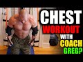 CHEST WORKOUT AT HOME WITH COACH GREG
