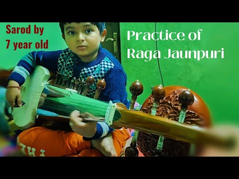 Sarod by 7 year kid | Raga Jaunpuri | Kids Sarod | Joydeep Mukherjee's disciple | Sarod