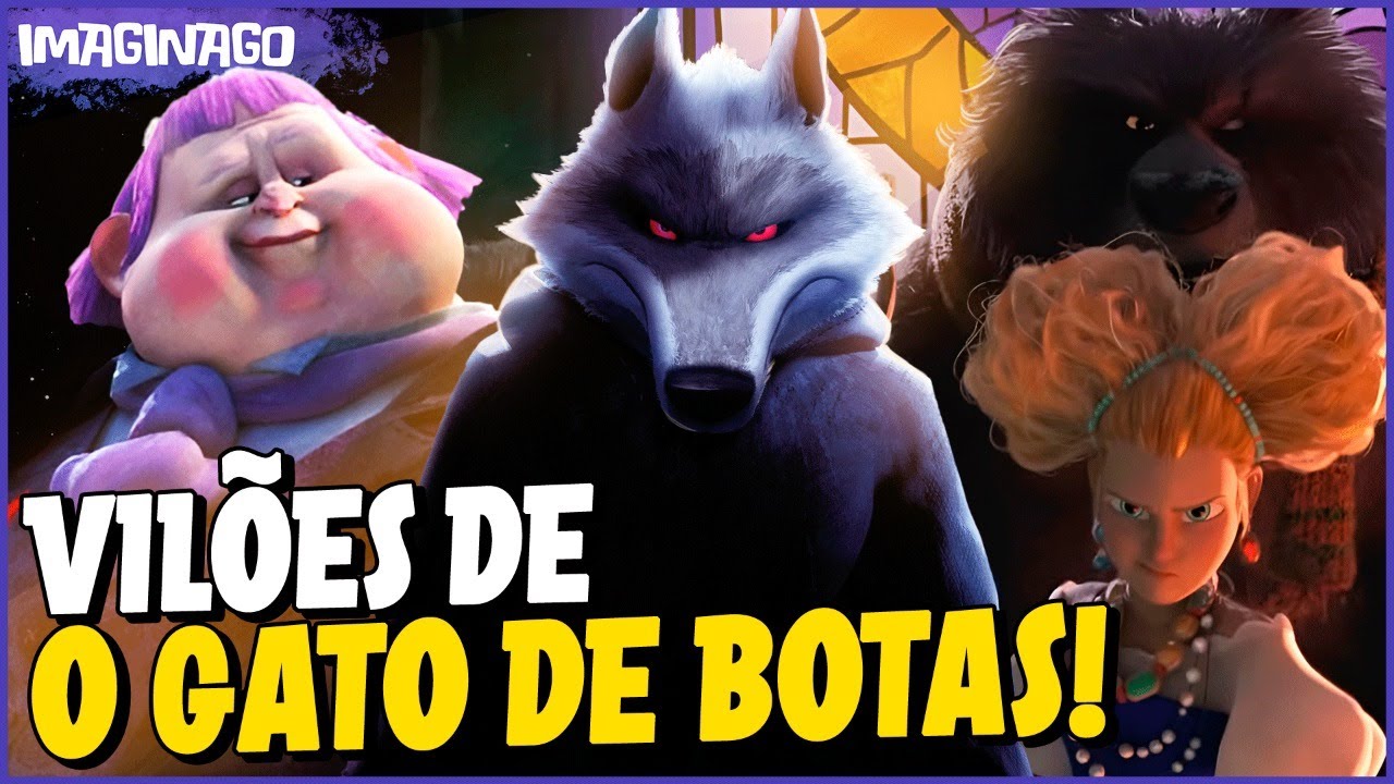 As ORIGENS dos VILÕES de GATO DE BOTAS 2!