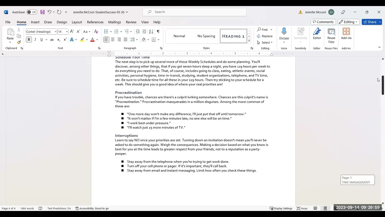 Word - Chapter 3 Word Project
