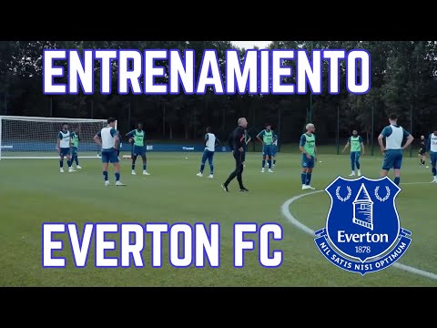SESION DE ENTRENAMIENTO DEL EVERTON // PASE + FINALIZACION + PARTIDO CONDICIONADO