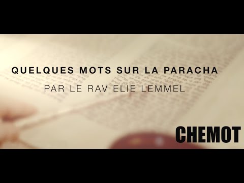 N'ayons plus peur ! Rav Elie Lemmel - Paracha Chemot