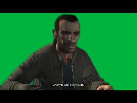 Niko talks about time in war   GRAND THEFT AUTO 4 GreenScreen BY BEN