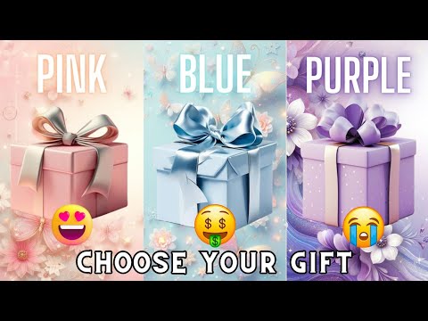 Choose your gift 🎁💝🤮|| 3 gift box challenge Pink, Blue & Purple #giftboxchallenge #chooseyourgift