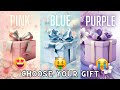Choose Your Gift 3 Gift Box Challenge Pink Blue Purple Giftboxchallenge Chooseyourgift