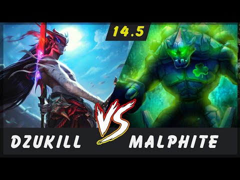 Dzukill - Yone vs Malphite TOP Patch 14.5 - Yone Gameplay