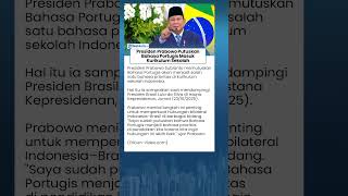 RI-1 Putuskan Bahasa Portugis Jadi Kurikulum Sekolah, Ingin Perkuat Hubungan Indonesia dan Brasil