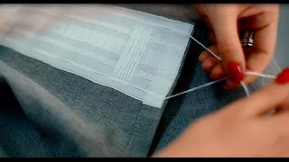 Как вешать шторы на шторной ленте