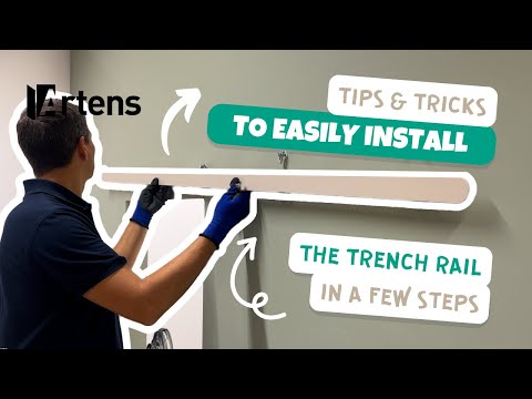 🛠 TUTORIAL – How to install the exclusive design TRENCH sliding door rail by Artens