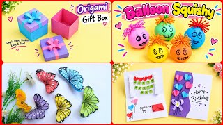 Four Easy DIY Craft for Beginners | Origami Paper Craft | School Project Idea | Best DIY gift Ideas 