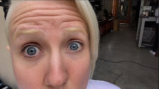 BLEACHED MY EYEBROWS!! (big mistake!)