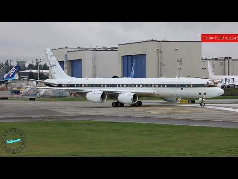 NASA Douglas DC-8 Takeoff From PAE