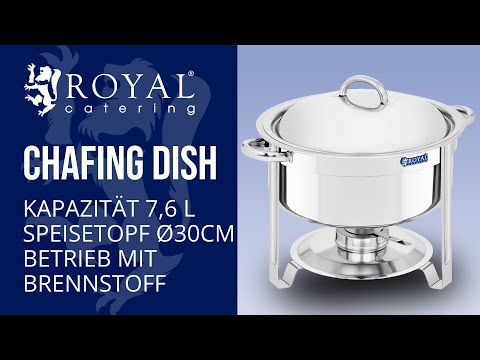 Video - Chafing Dish - rund - 7,6 L