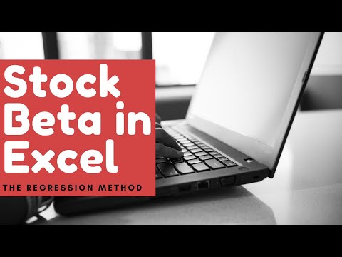 Estimating Stock Beta in MS Excel by the Regression Method
